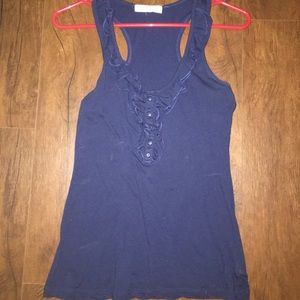 Navy Blue Top with Detailing